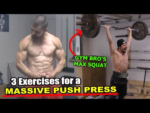 3 BROSCIENCE Exercises to Blow Up Your PUSH PRESS (Don't Let Mike Israetel See #1!)