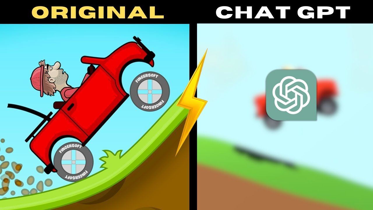 Can AI (ChatGPT) Create a Hill Climb Racing Game? The Results Will Shock😱 You! #chatgpt #gamedev