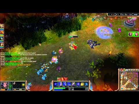 LeBlanc gets firstblood and jukes Rammus