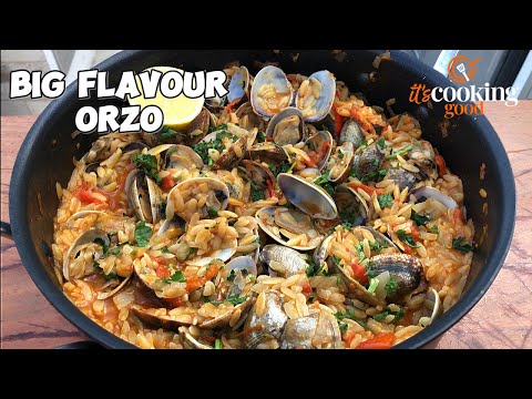 Orzo with Clams & ’Nduja | Easy Seafood Pasta with Big Flavours!