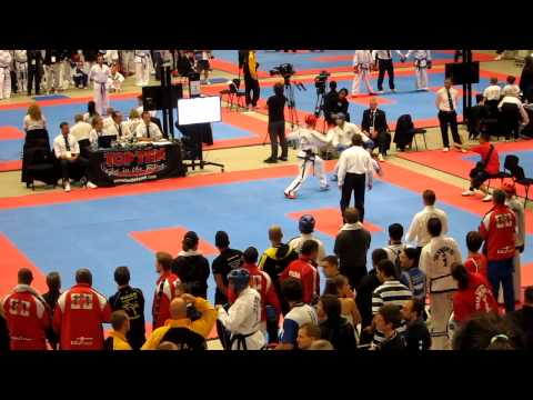 ITF World Cup 2012 Brighton - Mens Lightweight Sparring - Shane Lynch (Canada) vs Julio Carlos (USA)