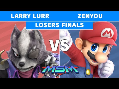 MSM 227 - Larry Lurr (Wolf) Vs Zenyou (Mario) Losers Finals - Smash Ultimate