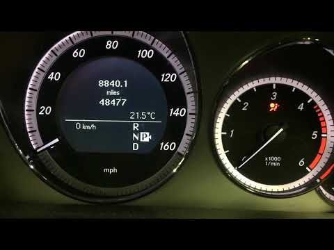 Tyre pressure reset Mercedes E350