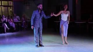 Paula Pandol y Néstor Azorín en La Bruja Milonga 2019 (Club Villa Malcom)