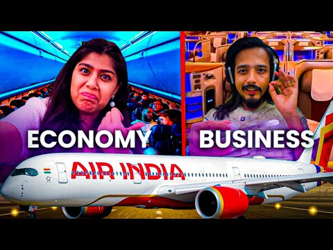 New Air India A350: Business Class vs Economy review! @SukritiHere