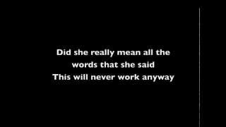 Baby's gone-New medicine lyrics