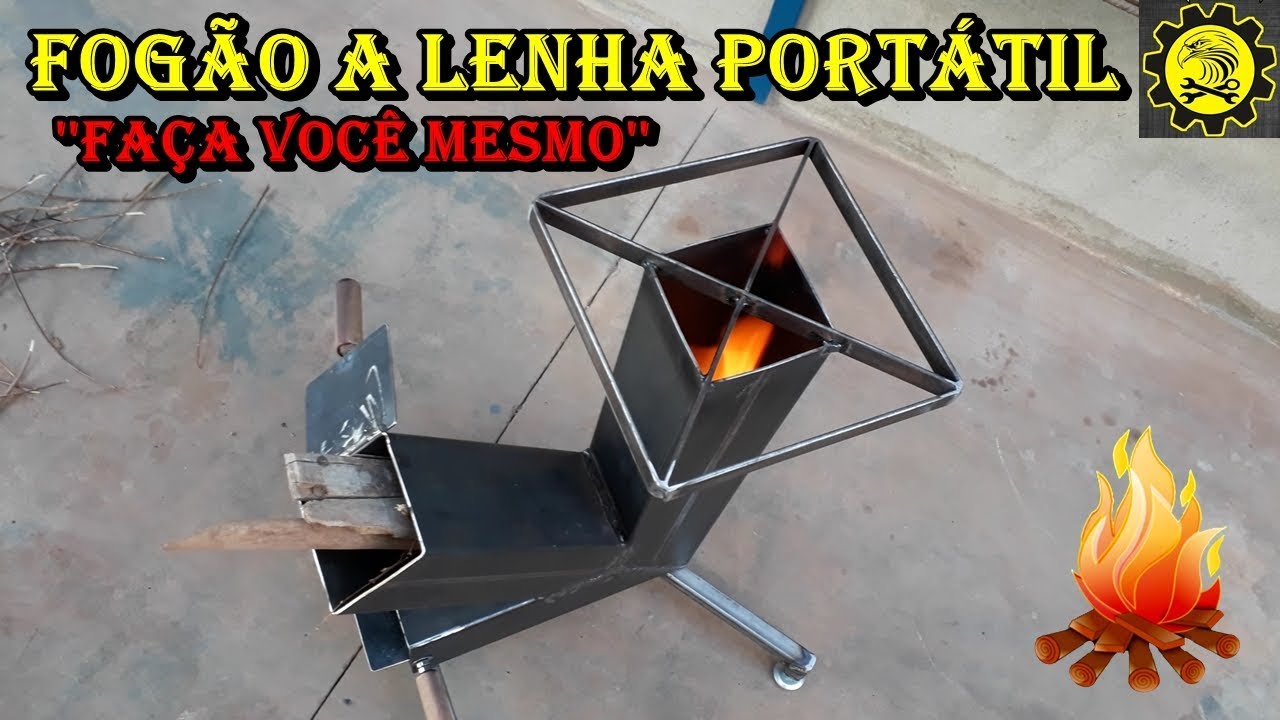 Fogão a Lenha Portátil / Wood Burning Stove - DIY