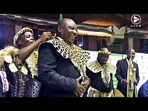'Today we are making history’ Leopard skin clad Cyril Ramaphosa hands over land in KZN