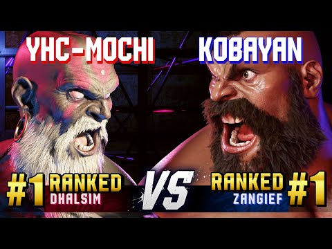 SF6 ▰ YHC-MOCHI (#1 Ranked Dhalsim) vs KOBAYAN (#1 Ranked Zangief) ▰ High Level Gameplay