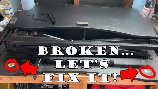 Repairing an Amazon standup desk's keyboard tray!