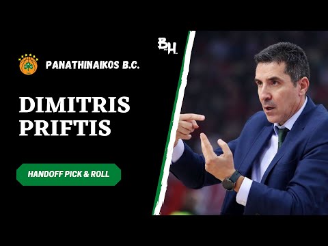 Dimitris Priftis — Panathinaikos B.C. — Handoff Pick & Roll (Slip) — Nedovic skip pass against Zenit