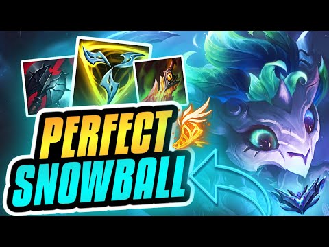 THE PERFECT SNOWBALL GAME ON GNAR!!! Pre-Season 13 Gnar Ranked Gameplay (League of Legends)