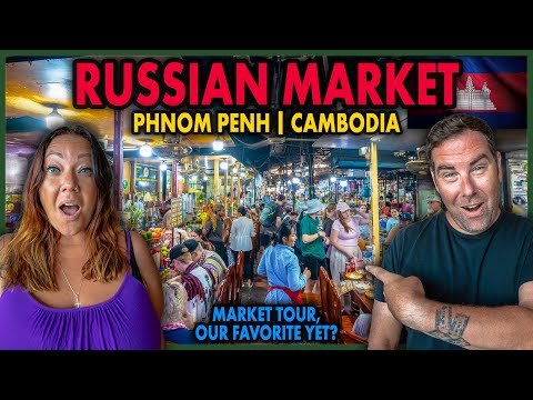 INCREDIBLE Russian Market Tour Phnom Penh Cambodia 🇰🇭 | MASSIVE Local Market with EVERYTHING!