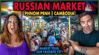 INCREDIBLE Russian Market Tour Phnom Penh Cambodia 🇰🇭 | MASSIVE Local Market with EVERYTHING!