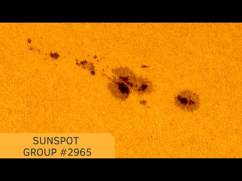 SUNSPOT GROUP #2965 (Monochrome camera)