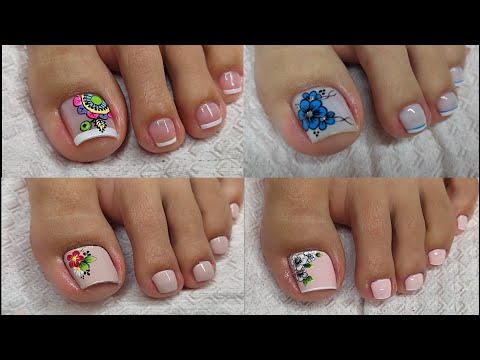 IDEAS DE UÑAS SUPER LINDAS 😍/DISEÑOS DE UÑAS PARA PIES 🦶🏼💅😍
