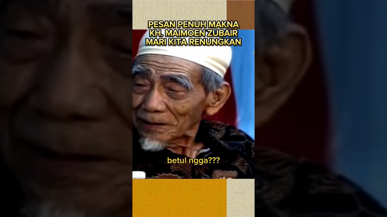 pesan penuh makna dari mbah moen #shorts #khmaimoenzubair