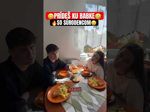 U BABKY VŽDY TOP🤩💥#sranda #czsk #vtip #rodina