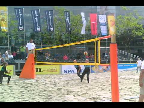 eredivisie beachvolleybal Assen 14 juli 2012