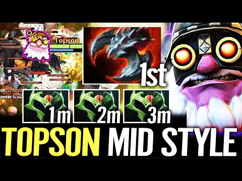 🔥 TOPSON Sniper MID Satanic 1st Item + 3x Wraith Band — 175% Lifesteal MAX AGI Fast GG Dota 2 Pro