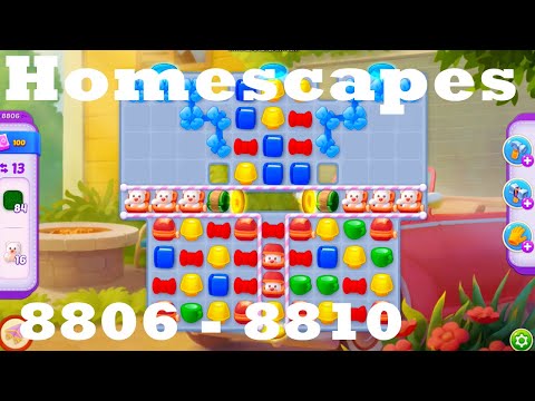 Homescapes Level 8806 - 8810 HD Walkthrough | 3 - match game | gameplay | android | ios | pc | app