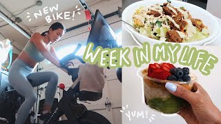 WEEK IN MY LIFE | New Peloton Bike, Music Favorites &amp; Yummy Meals!