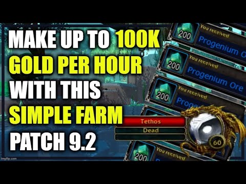 Patch 9.2: Make up to 100K GOLD per hour killing TETHOS! WoW GoldMaking Shadowlands