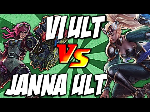 Janna Ult vs Vi Ult - Monsoon vs Assault and Battery by LoL Clash & Combo #lolclash