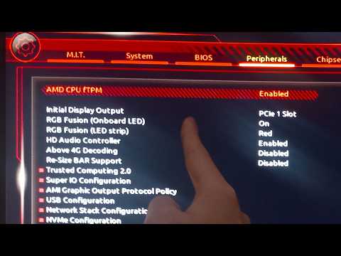 How To Enable AMD CPU fTPM 2.0 on Gigabyte Motherboards