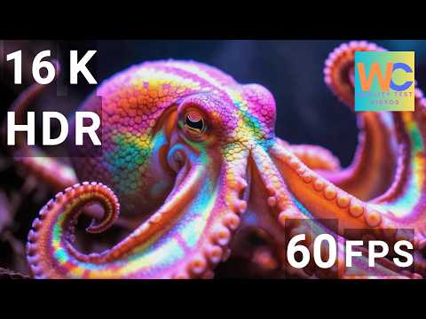 Underwater life oled demo hdr 8k ultra hd dolby vision 60fps relaxing & stress free music  WC