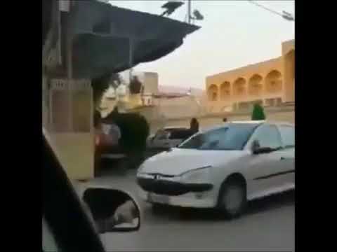 ظهور المهدي المنتظر في شوارع ‎طهران لشحذ همم أتباعه استعداداً للحرب مع ‎أميركا.