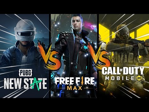 PUBG New State VS Free Fire MAX  VS Call of Duty Mobile 🔥 Comparison