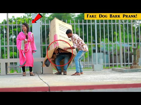 Fake Dog Bark Vs Man Scary Prank On Public Reaction ( part 3 ) Dog Bark Fake Prank