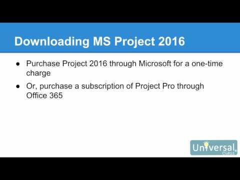 Lesson 1: Introduction to MS Project 2016 - Microsoft Project 2016 Course