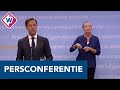 Persconferentie Rutte: 'Even geen feestjes thuis en voorlopig nog thuiswerken' - OMROEP WEST