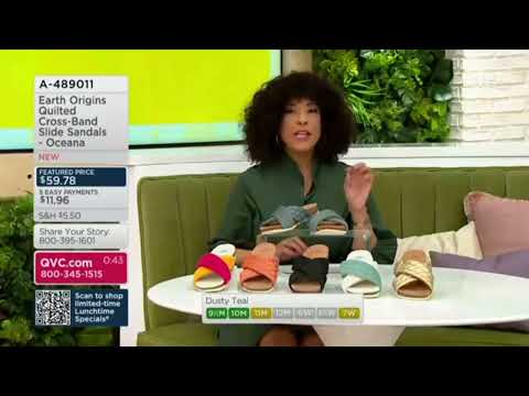 Earth Origins Quilted Cross-Band Slide Sandals - Oceana earlier today