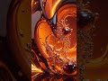 Beautiful Orange Liquid Explosion