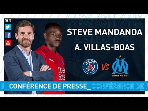 PSG - OM La conférence de Steve Mandanda & d'André Villas-Boas 🎙