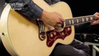Video thumbnail for Gibson 2016 SJ-200 Standard Super Jumbo Antique Natural Acoustic-Electric Guitar by Musician's Friend