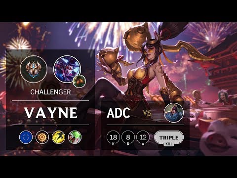 Vayne ADC vs Yasuo - EUW Challenger Patch 9.24