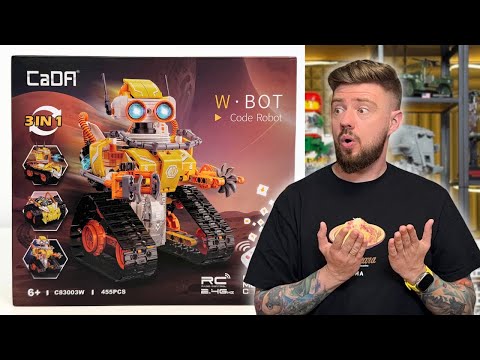 Конструктор робот программируемый STEM-робот 3 в 1 Robot W - bot CaDa с пультом и приложением робот-трансформер для детей на радио - фото 1 - id-p3044479138
