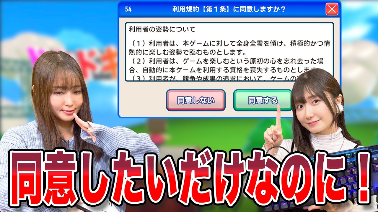日笠・日高は『利用規約に同意したい』
