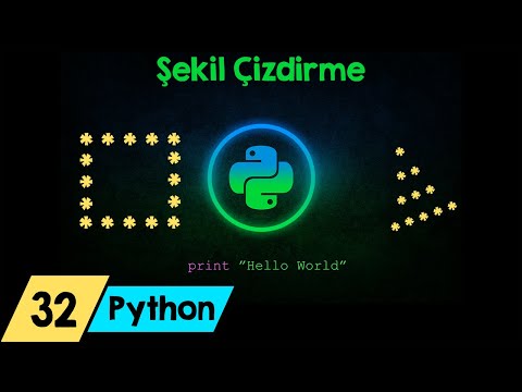 Python Dersleri 32 - Yıldızlarla Şekil Çizdirme