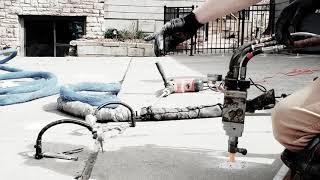 Tiny holes used to inject polyurethane into your c