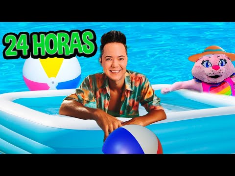 Acampando 24 Horas en la Alberca / Piscina El Club de Kids Play