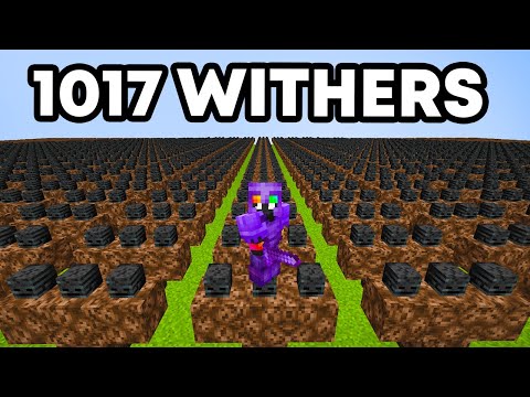 1,017 Withers VS Minecraft SMP… [Lifesteal]