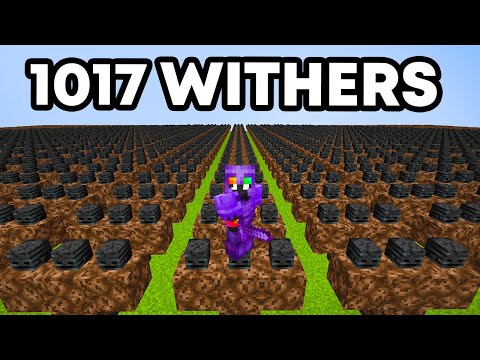 1,017 Withers VS Minecraft SMP…