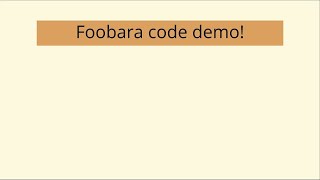 A Foobara code demo