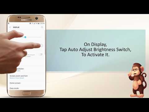 How to use Auto Adjust Brightness on Samsung smart phones user guide support