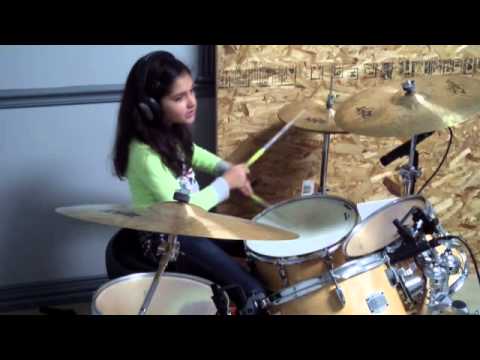 Smoke on the Water drum cover by 8 yr old